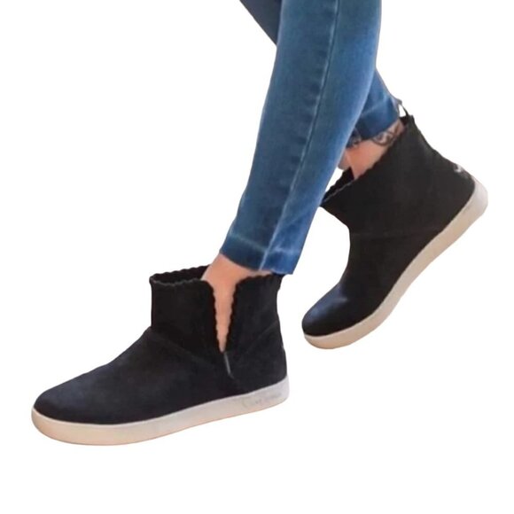 KOOLABURRA Rylee Boots Women's Size 8 Black Mini Booties Suede KB1092578 UGG - Picture 2 of 10